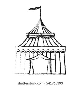 Isolated carnival tent design