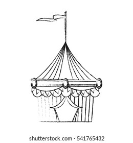 Isolated carnival tent design