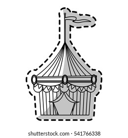 Isolated carnival tent design