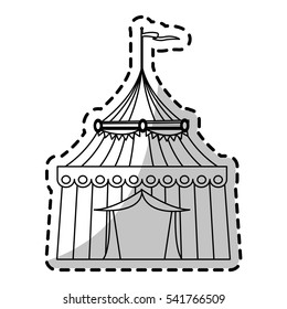 Isolated carnival tent design