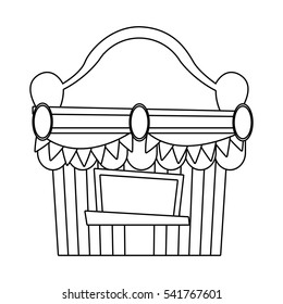 Isolated carnival tent design