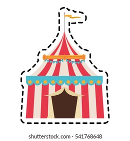 Isolated carnival tent design