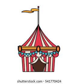 Isolated carnival tent design