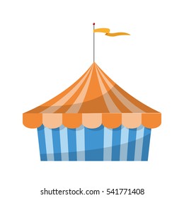 Isolated carnival tent design