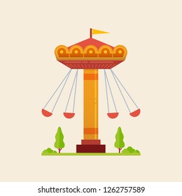 Isolated of carousels in carnival