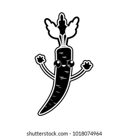 Isolated carrot design
