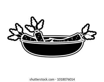 Isolated carrot design