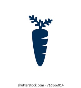 Isolated Carrot Icon Symbol On Clean Background. Vector Veggie Element In Trendy Style.