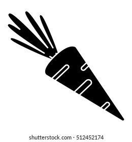Isolated carrot vegetable design