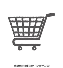 Isolated cart shopping icon vector illustration graphic design