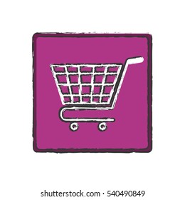 Isolated cart shopping icon vector illustration graphic