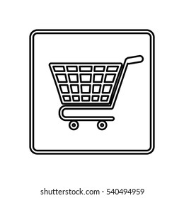 Isolated cart shopping icon vector illustration graphic design