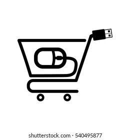 Isolated cart shopping icon vector illustration graphic design