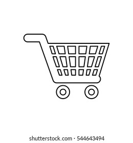isolated cart shopping icon vector illustration graphic design