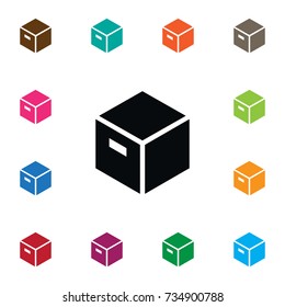 Isolated Carton Icon. Parcel Vector Element Can Be Used For Box, Carton, Parcel Design Concept.