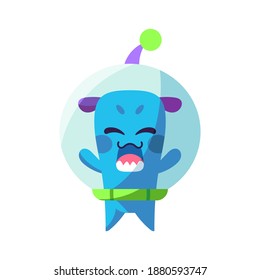 Isolated cartoon of an alien - Vector illustration