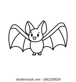 Isolated cartoon of a bat - Vector illustration