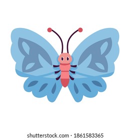 Isolated cartoon of a butterfly - Vector illustration