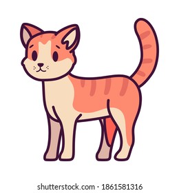 Isolated cartoon of a cat - Vector illustration