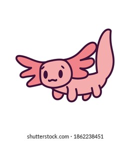 Isolated cartoon of a dragon - Vector illustration