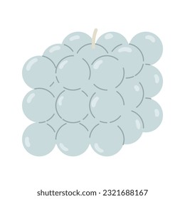 Isolated cartoon figure square wax candle made of balls. Modern decoration for home interior, spa, relax. Flat vector illustration on white background