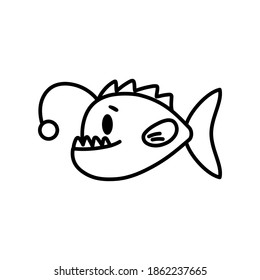 Isolated cartoon of a fish - Vector illustration