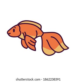 Isolated cartoon of a fish - Vector illustration