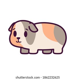 Isolated cartoon of a guinea pig - Vector illustration