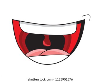 Isolated Cartoon Mouth Vector