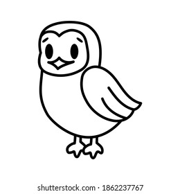 Isolated cartoon of an owl - Vector illustration