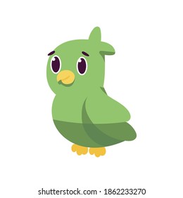 Isolated cartoon of a parrot - Vector illustration