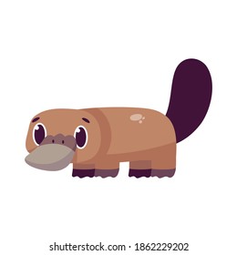 Isolated cartoon of a platypus - Vector illustration