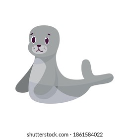 Isolated cartoon of a seal - Vector illustration