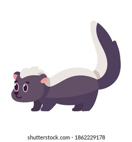 Isolated cartoon of a skunk - Vector illustration