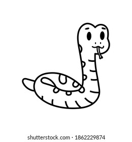 Isolated cartoon of a snake - Vector illustration