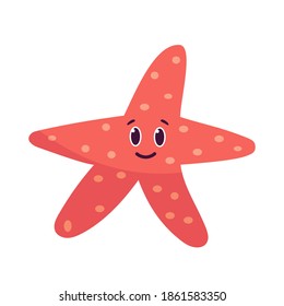 Isolated cartoon of a starfish - Vector illustration