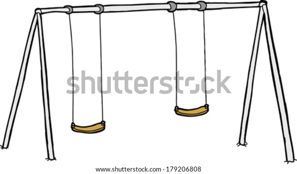 white swing set