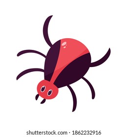 Isolated cartoon of a tarantula - Vector illustration