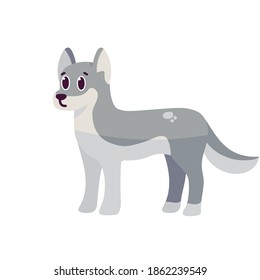 Isolated cartoon of a wolf - Vector illustration