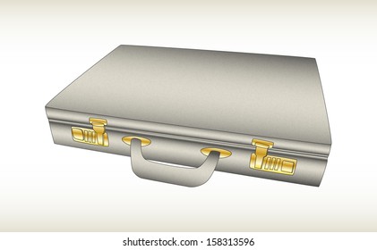 isolated case closed character of a business person