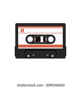 Isolated casette tape vector graphics