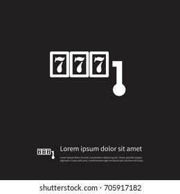 Isolated Casino Icon. Bingo Vector Element Can Be Used For Casino, Bingo, Game Design Concept.