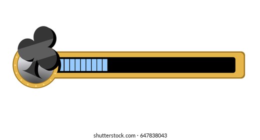 Isolated casino score bar on a white background, Vector illustration