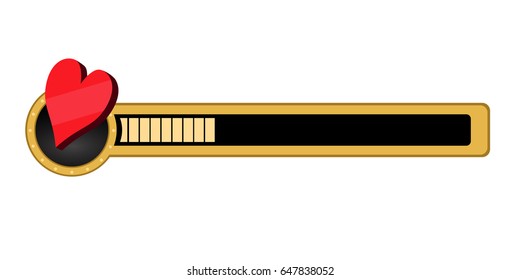 Isolated casino score bar on a white background, Vector illustration