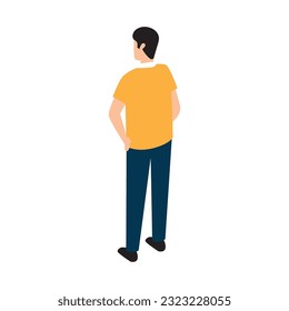 Isolated casual guy avatar icon Vector