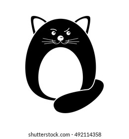 Isolated cat cartoon design