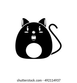 Isolated cat cartoon design