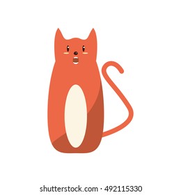 Isolated cat cartoon design