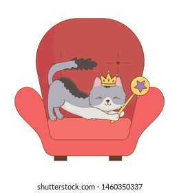 Isolated cat cartoon design vector illustrator