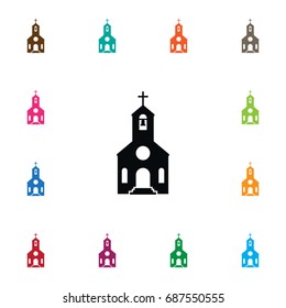 Isolated Catholic Icon. Faith Vector Element Can Be Used For Faith, Religion, Catholic Design Concept.